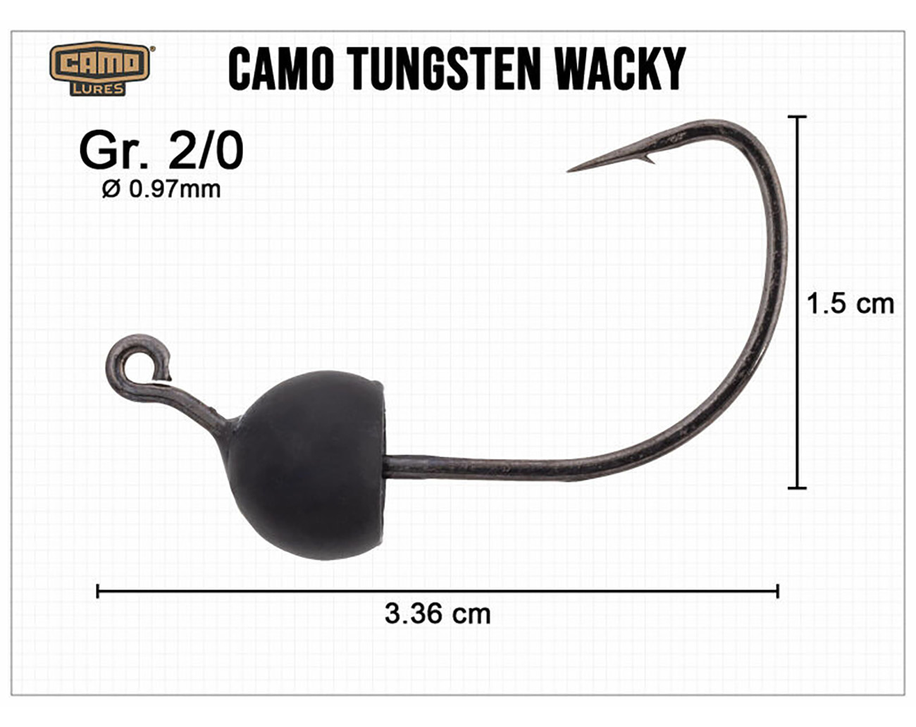 Camo Tungsten Wacky Jigs